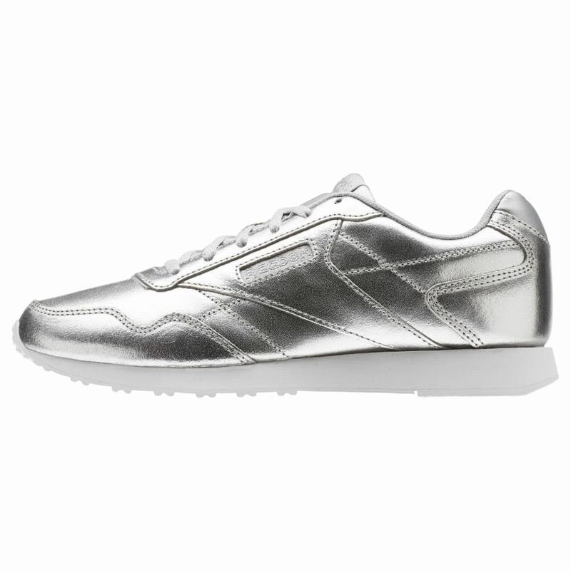 Reebok Royal Glide Tenisky Damske - Strieborne Metal/Biele UT5066BQ